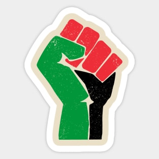 Free Palestine raised fist Sticker